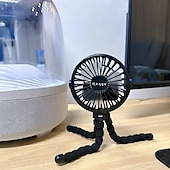 preiswerte Ventilator-Kinderwagenventilator, Handventilator, wiederaufladbar, USB, blattlos, kleine Klappventilatoren, Mini-Ventilator, leiser Tischventilator für den Außenbereich, Nackenventilator