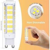 abordables Ampoules LED type maïs-Ampoules LED G9 10 pièces 220 V 7 W non dimmables ampoules G9 70 W équivalent ampoule halogène G9 75 LED 2835 SMD blanc chaud lampe pour éclairage domestique