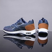 economico Sneakers Casual-sneakers alla moda bianche e grigie da uomo: comode scarpe casual con un marchio audace, ideali per attività all'aperto, viaggi e tempo libero