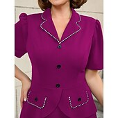 tanie Sukienki-Retro / vintage Lata 50. Rockabilly Południe Sukienka z linii Rozkloszowana sukienka Puszysta Krój A Damskie Formalny Biuro / praca Impreza w stylu retro Dla dorosłych Sukienka Wiosna i lato