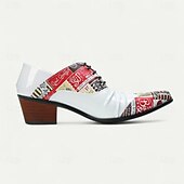 preiswerte Elementare Anzugschuhe-weiße Slipper für Herren mit Zeitungsdruck-Design und hohem Fashion-Appeal, ideal für lässige Tage, Streetstyle und kreative Events