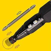 voordelige Handgereedschap-Multifunctionele elektrische schroevendraaier, USB-oplaadbaar, 3,6 V mini draadloze schroevendraaierset met bits voor doe-het-zelf reparatietaken in huis