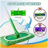 cheap Cleaning Supplies-8pcs Washable Mop Replacement Pads for Flat Mops(Mop Not Included), Durable Reusable Mop Heads for Dry and Wet Use, Easy to Clean, Cleaning Supplies, Back to School Essentials