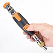 abordables Herramientas de Mano-Juego de destornilladores de trinquete, diez en uno, kit de destornilladores de trinquete reversibles multiángulo portátiles con puntas Phillips, ranuradas y Torx, herramienta manual compacta para