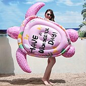 abordables Activité de Plein Air-1pc gonflable simulation géant tortue flotteur pvc épaissi matériau pour jeu d&#039;eau adapté pour la piscine de plage d&#039;été et les fournitures de fête de plage d&#039;eau