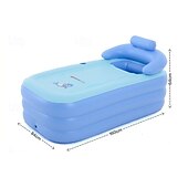 economico Attività all&#039;Aperto-Vasca idromassaggio gonfiabile semplice, vasca idromassaggio portatile per esterni, vasca fredda con portabicchieri, poggiatesta, cuscino e pompa dell&#039;aria elettrica wireless. Spa gonfiabile per bagno