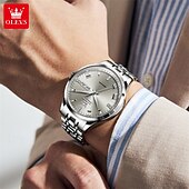 baratos Relógio Automático-O novo relógio mecânico totalmente automático da marca Olevs para homens de negócios é à prova d&#039;água, com calendário luminoso e mostrador do dia, relógio masculino moderno e esportivo casual.