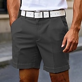 billige arbeidsshorts-Herre Dress Shorts Burmuda shorts Arbeidshorts Lomme عادي Komfort Knelengde utendørs Virksomhet Mote Fritid Svart Hvit