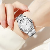 halpa Kvartsikellot-Uusi tyylikäs naisten ruusukultakotelo kvartsikello ipx7 vedenkestävyys ja luminous kalenterinäyttö rannekello arkielämään matkalle ystävänpäivälahja naisille