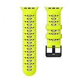 baratos Pulseiras de Apple Watch-Pulseira esportiva compatível com Apple Watch 42mm 44mm 45mm 49mm Fecho de metal resistente Pulseira de silicone ajustável Pulseira de substituição para iWatch Ultra 2 Series 9 8 7 SE 6 5 4