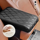 economico Organizzazione spazi-Bracciolo in memory foam per auto, cuscino per console centrale con tasca portaoggetti, porta telefono, scatola per fazzoletti, supporto per gomiti per il comfort di guida