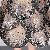 cheap Homecoming Dresses-A-Line Homecoming Dresses Elegant Dress Homecoming Cocktail Party Short / Mini Sleeveless Square Neck Sequined with Sequin Appliques