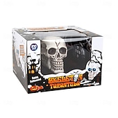cheap Halloween Hanging &amp; Tabletop Decorations-Halloween Skeleton Decor Remote Control Toy, Scary Prank Tarantula Spider with Skeleton Design, Creepy Crawling Electric RC Toy for Haunted House, Trick Props, Kids &amp; Adults Party Favor
