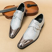 economico Formale-Scarpe da uomo con fibbia in oro metallizzato e cinturino alla caviglia – scarpe eleganti da festa con dettagli borchiati per eventi alla moda