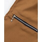 economico Pantaloni cargo-Per uomo Pantaloni Cargo Pantaloni Elastico in vita Coulisse Multi-tasche Semplice Indossabile All&#039;aperto Quotidiano Campeggio &amp; Escursionismo Moda Classico Nero Marrone Micro-elastico