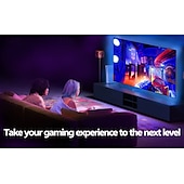 abordables Lampes encastrées led-Bande lumineuse LED pour téléviseur, rétroéclairage LED de 5 m, pour téléviseur de 45 à 75 pouces, synchronisation musicale avec fonction Bluetooth - Bande lumineuse RVB à changement de couleur pour