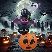 olcso Halloween-180 cm-es felfújható halloweeni szellem, denevér és tök