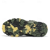 お買い得  ハイキングブーツ-滑り止めソールを備えたメンズ迷彩タクティカルブーツ、狩猟、パトロール、サバイバルギア用の通気性のある軍用戦闘靴