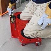 cheap Tool Accessories-Rolling Knee Pads Creeper with Wheels, Rolling Knee Dolly with Foam Cushioned Knee Cups for Auto Repair Flooring Garage Use