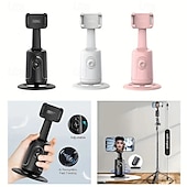 cheap Phone Holder-Manufacturer intelligent AI face recognition 360  cell phone head Jitterbug live self-timer panoramic follow shot anti-shake