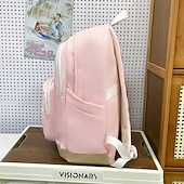 Недорогие Рюкзаки для колледжа-милый школьный рюкзак пастельных тонов для девочек – легкий водонепроницаемый рюкзак с плюшевой подвеской для начальной и средней школы