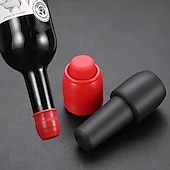 economico Attrezzatura da bar-6 tappi riutilizzabili per bottiglie di spumante, tappi per vino in silicone con doppia guarnizione, tappi di conservazione ermetici a tenuta stagna per vino rosso, champagne e birra