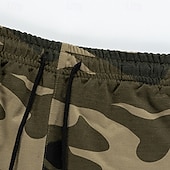 billige grunnleggende sweatsuits-Herre Hattetrøje Joggedress sweatsuit Militærgrønn Kakifarget Med hette Kamuflasje Farge 2 deler Sport &amp; Utendørs Daglig Ferie Polyester Gatemote Grunnleggende Fritid Vår Høst Klær Gensere Gensere