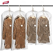 Χαμηλού Κόστους Τσάντες Αποθήκευσης-Κρεμαστές σακούλες στεγανοποίησης κενού αέρος taili, τσάντα εξοικονόμησης χώρου για ρούχα, κοστούμια και σακάκια, οργανωτές ντουλαπιών, ταξίδια, χειροκίνητες ή ηλεκτρικές (χωρίς αντλία αέρα)