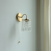 abordables Apliques de pared para interior-Aplique de pared, apliques de pared modernos, apliques de pared de estilo rústico con pantalla de vidrio transparente, apliques de pared para sala de estar, dormitorio, escalera, baño, pasillo