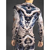 abordables Déguisements de couple et de groupe-Crâne squelette cyborg robot body Halloween groupe couples costumes corps entier combinaison effrayant costume hommes femmes garçons enfants adultes performance fête club Halloween carnaval jour des