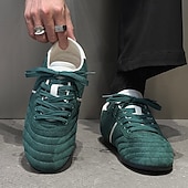abordables Baskets-Baskets rouges pour hommes avec une élégante bande blanche, en cuir de vachette de qualité supérieure, idéales pour les tenues décontractées avant-gardistes, le style urbain et les journées actives