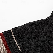 preiswerte Herren Strickjacke-Herren Strickjacke Kurzer Pullover Reißverschluss-Pullover Strickpullover Gerippt Stricken Normale Oberteile Patchwork Tasche Farbblock Stehkragen Mode Klassisch Urlaub Alltagskleidung Bekleidung
