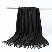billige Sjal-Pashmina-sjal, sjal til kvinner, stort vinterskjerf, myke sjal og sjal til aftenkjoler, sjal til bryllup
