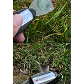 cheap Camping Equipment-4-in-1 Outdoor Survival Tool Compass Magnifying Glass Thermometer &amp; Emergency Whistle - Durable ABS Material
