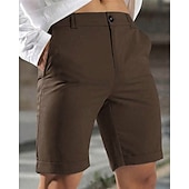 preiswerte Arbeitsshorts-Herren Schicke Shorts Burmuda Shorts Arbeitsshorts Tasche Einfach Komfort Atmungsaktiv Kurz Outdoor Geschäft Mode Lässig Schwarz Blau