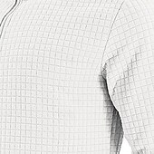 abordables Sudaderas Básicas_-Hombre Sudadera con estampado de gofres Sudadera Sudadera tipo polo Negro Blanco Vino Verde Ejército Caqui Cuello de polo Plano Cremallera de un cuarto Deporte Casual Diario Ropa de calle Fresco Ropa