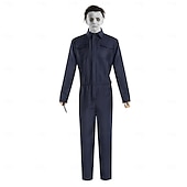 levne Klasický horor-Michael Myers předvečer Všech svatých Maska Kostým Kombinéza předvečer Všech svatých Horor Strašidelný kostým Dospělé Pánské předvečer Všech svatých Karneval Výkon Párty Jednoduché Halloweensk