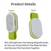 cheap Camping Equipment-Portable Mini LED Collar Clip Lamp - Hands-Free Light for Camping &amp; Hiking