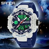 abordables Relojes digitales-SANDA Mujer Hombre Reloj Digital Al Aire Libre Deportes Moda Reloj Casual Luminoso Calendario Fecha Semana IMPERMEABLE Silicona Reloj
