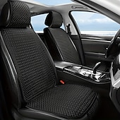 abordables Housses de siège de voiture-1 ensemble de coussins de siège d&#039;été essentiels pour sièges avant simples, dotés d&#039;un design simple et polyvalent avec un matériau frais. Ils sont confortables, respirants et faciles à installer.