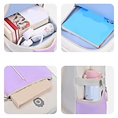 abordables Sacs à dos pour Enfants et Adolescents-Enfant Garçons Fille Sac à Dos Cartable Sac à Dos Fonctionnel Sac à dos scolaire École Polyester Réglable Grande capacité Imperméable Fermeture éclair Noir Rose Claire Violet