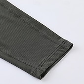 halpa Topit-Miesten Performance paita Urheilullinen t-paita Pitkähihainen Tiukka pyöreä kaula-aukko Topit Ulko- Nopea kuivuminen Hikeä siirtävä Hajua estävä Hengittävä Kevät Syksy Nylon Musta Vaalean vihre