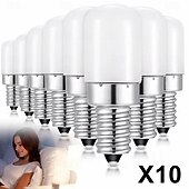 رخيصةأون لمبة شكل أنبوب LED-10 قطع 2 واط e14 led لمبة ثلاجة لمبة ذرة ثلاجة تيار متردد 220 فولت led مصباح أبيض/أبيض دافئ smd2835 استبدال ضوء الهالوجين