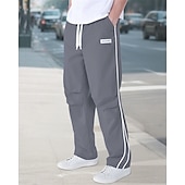 preiswerte Freizeithosen-Herren Tech-Hosen Hose Freizeithose Tasche Elastischer Bund Kordelzug Patchwork Komfort Sport im Freien Täglich Mode Lässig Schwarz Armeegrün Mikroelastisch