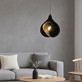 economico Luci a sospensione-Lampadario a sospensione in metallo in stile moderno, paralume per lampada a sospensione con personalità creativa, apparecchi di illuminazione per la decorazione della camera da letto e del soggiorno
