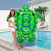 abordables Activité de Plein Air-1pc gonflable simulation géant tortue flotteur pvc épaissi matériau pour jeu d&#039;eau adapté pour la piscine de plage d&#039;été et les fournitures de fête de plage d&#039;eau