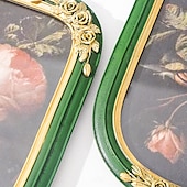 cheap Sculptures-Resin Ghost Reading Rose Arched Desktop Decorative Photo Frame, Home Decor Figurine for Bedroom, Study, Office Desk, Photo Display, and Photography Props