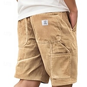 economico Pantaloncini casual-Per uomo Shorts Pantaloncini Estivi Pantaloncini casual Pantaloncini di velluto a coste Tasca Elastico in vita Coulisse Semplice Comodità Traspirante Corto All&#039;aperto Vacanza Canotta sportiva Casual