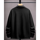 abordables Manteaux &amp; vestes-Homme Veste Légère Chemise Veste Veste Décontractée Chemise Vacances Quotidien Respirant Avec Poches Printemps Automne Uni Mode Classique Revers Régulier Noir bleu marine Kaki Gris Claire Vert