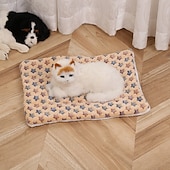 billige Hundesofatrekk-kattetepper for innekatter, ultramykt kjæledyrteppe til sengeunderlag, oppvarmede kattesenger, premium flanellduk selvoppvarmende kjæledyrpute for katter og hunder, koselig og beroligende katteteppe